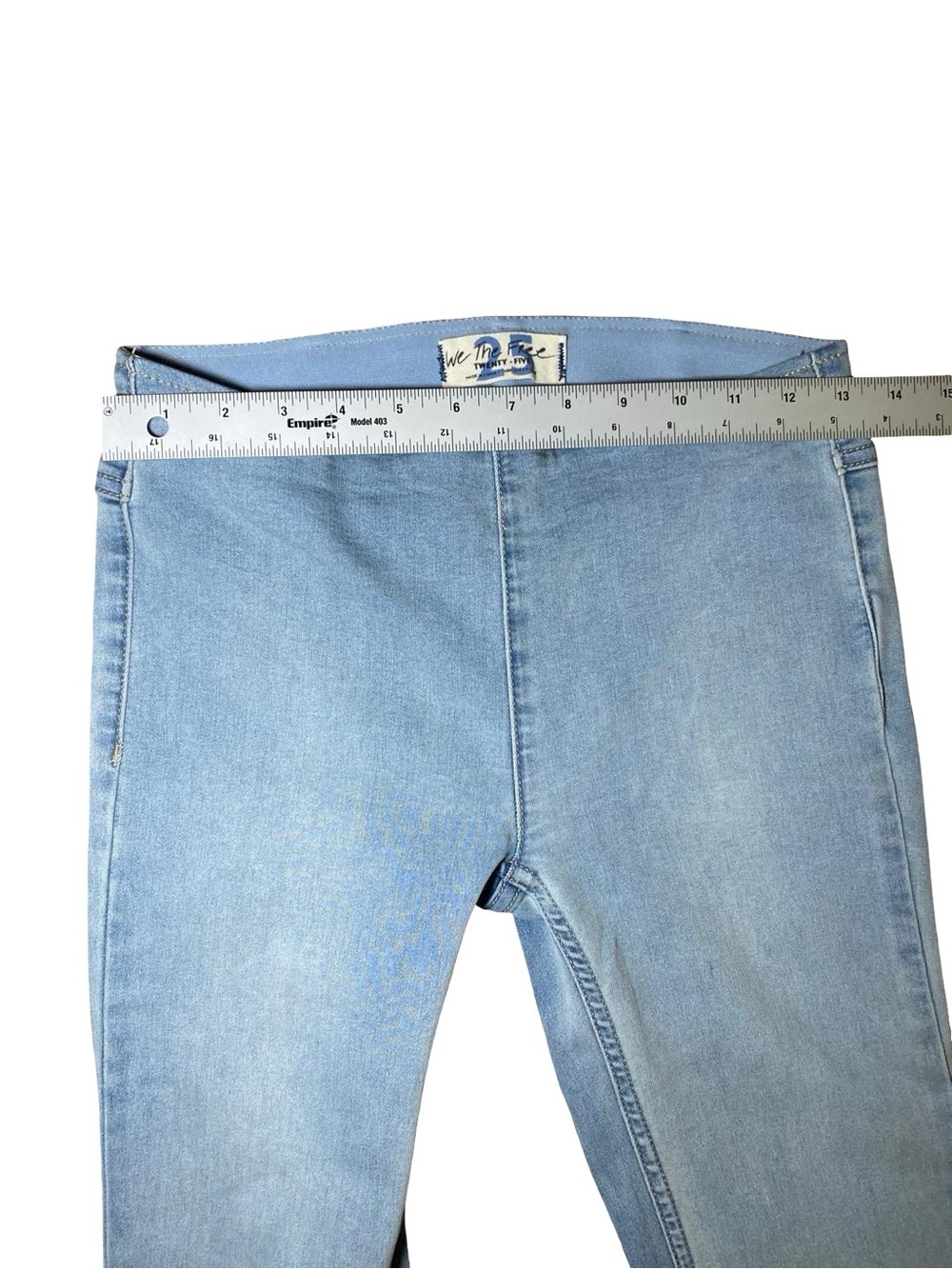 Free People We The Free Penny Pull-On Flare Jeans Light Wash Denim - Picture 4 of 10